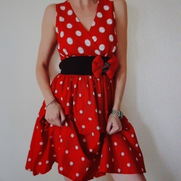 Disney Dresses & Skirts - Disney Parks Authentic small Minnie Mouse Halloween Disneybound dress small